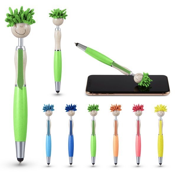 Moptoppers® Wheat Straw Screen Cleaner Stylus Pen
