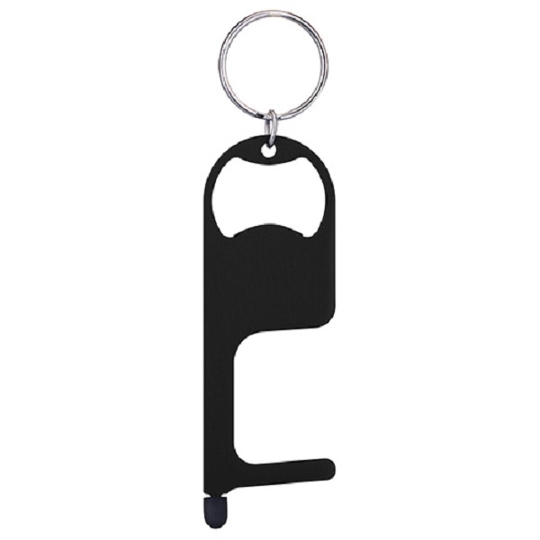 No-Touch Stainless Steel Door Opener Multi-Tool Key Chain
