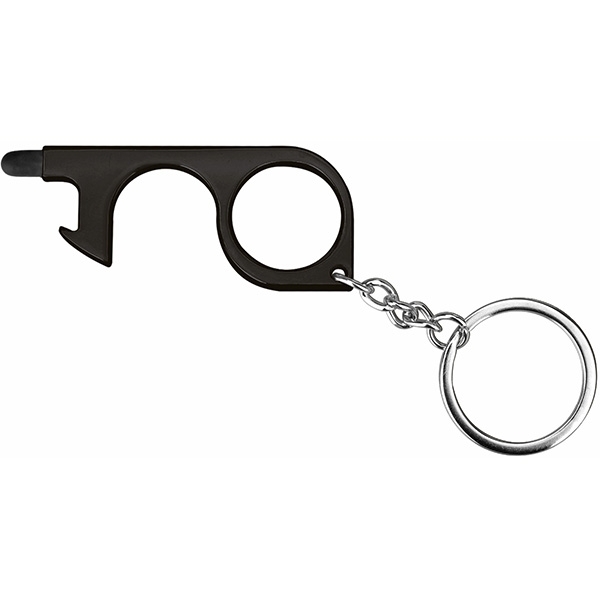 No-Touch Zinc Alloy Door Opener Multi-Tool Key Chain