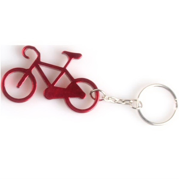 Bicycle Aluminum Bottle Opener Key Chain
