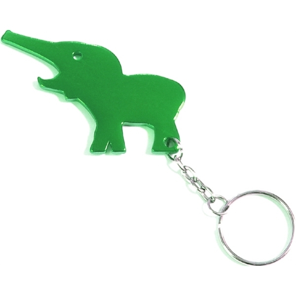 Elephant Aluminum Bottle Opener Key Chain