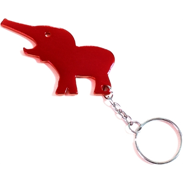 Elephant Aluminum Bottle Opener Key Chain