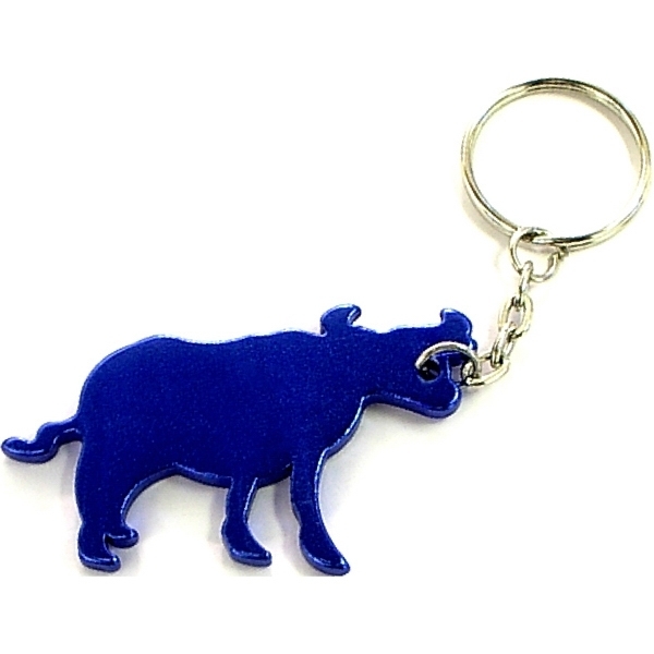 Bull Aluminum Bottle Opener Key Chain