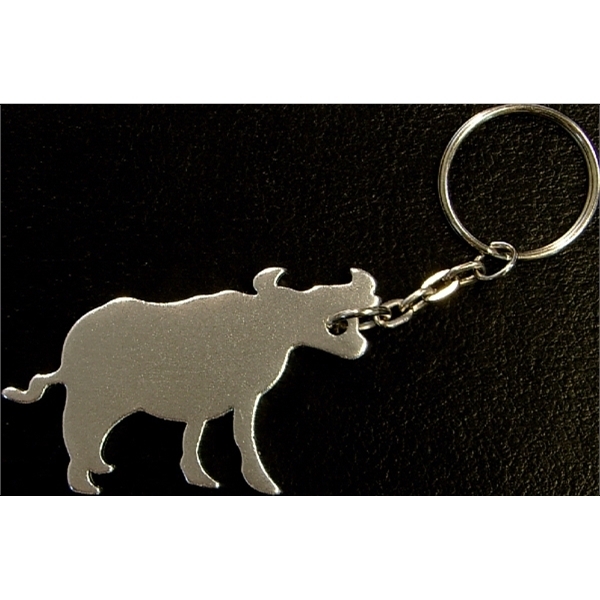 Bull Aluminum Bottle Opener Key Chain
