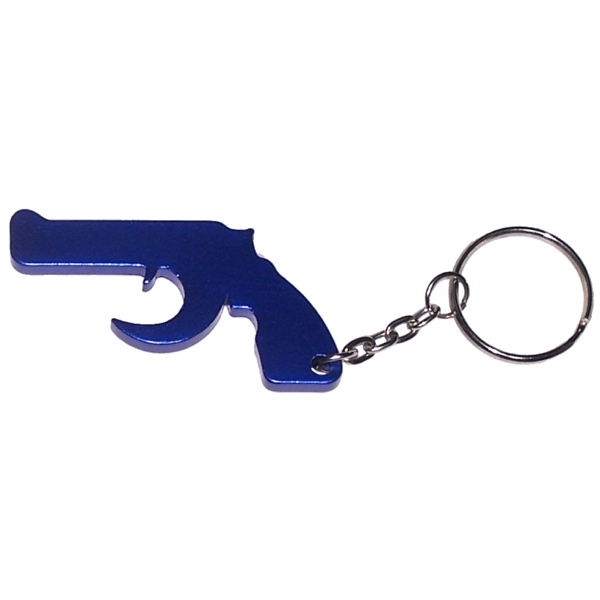Gun Aluminum Bottle Opener Key Chain