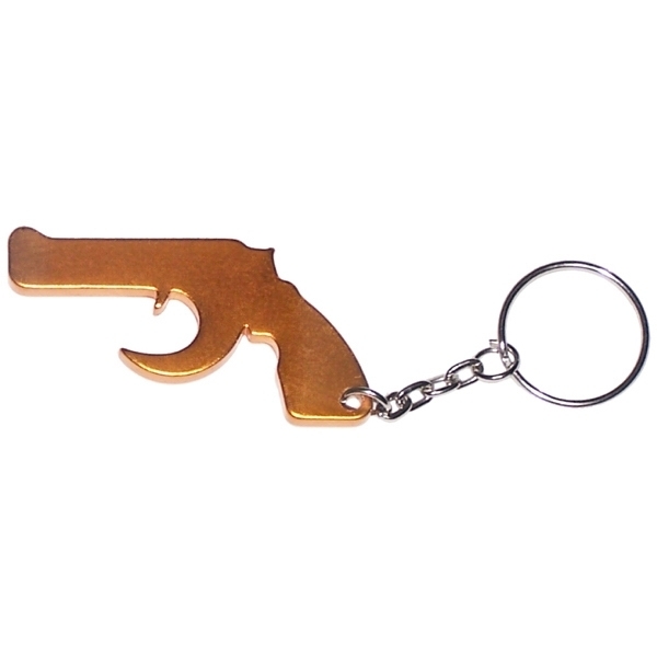 Gun Aluminum Bottle Opener Key Chain