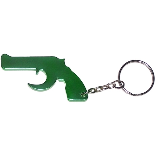 Gun Aluminum Bottle Opener Key Chain