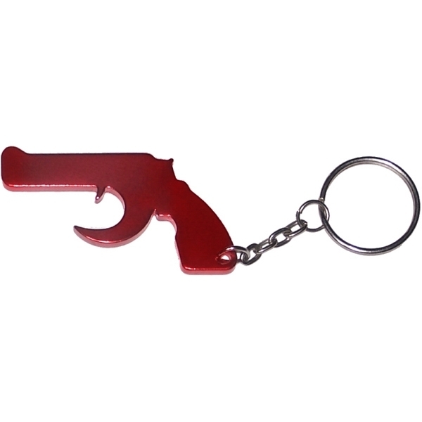 Gun Aluminum Bottle Opener Key Chain