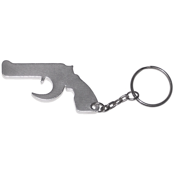 Gun Aluminum Bottle Opener Key Chain