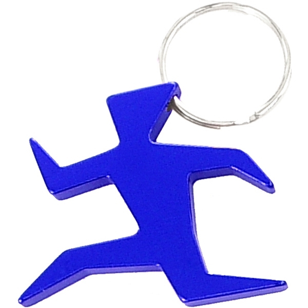 Runner Aluminum Bottle Opener Key Chain