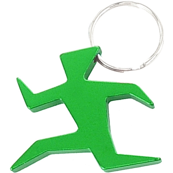 Runner Aluminum Bottle Opener Key Chain