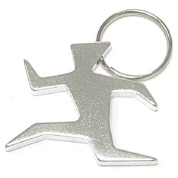 Runner Aluminum Bottle Opener Key Chain