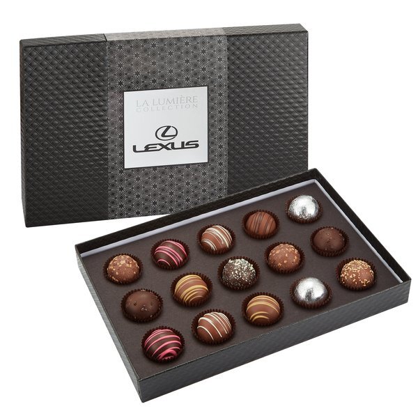 Signature 15 Piece Belgian Chocolate Signature Truffle Box w/ Sleeve