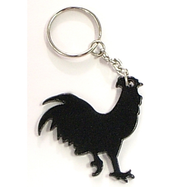 Rooster Aluminum Bottle Opener Key Chain