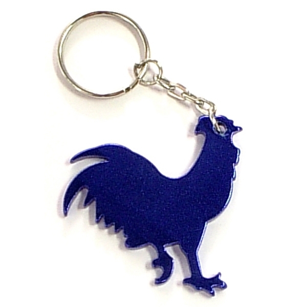 Rooster Aluminum Bottle Opener Key Chain