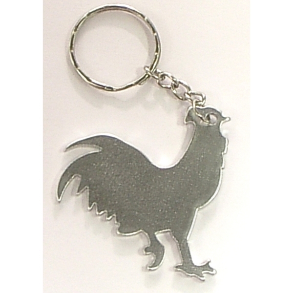 Rooster Aluminum Bottle Opener Key Chain