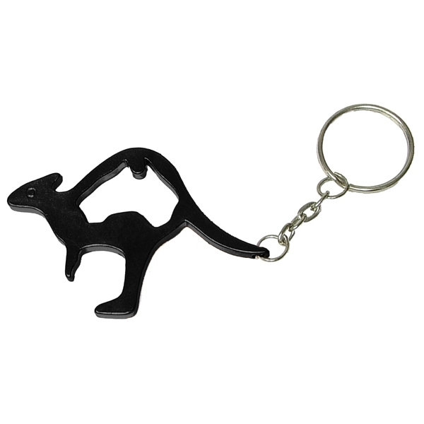 Kangaroo Aluminum Bottle Opener Key Chain