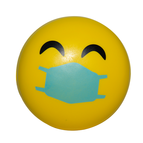 Happy Emoji PPE Mask Stress Reliever