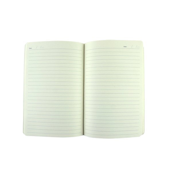 Recycled Bonded Leather Hardcover Notebook, 5" x 8"