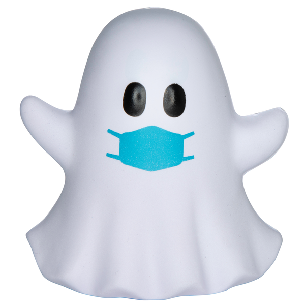 Ghost Emoji PPE Mask Stress Reliever