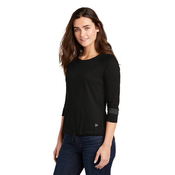 New Era® Tri-Blend 3/4 Sleeve Ladies' Tee