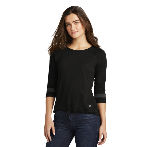 New Era® Tri-Blend 3/4 Sleeve Ladies' Tee