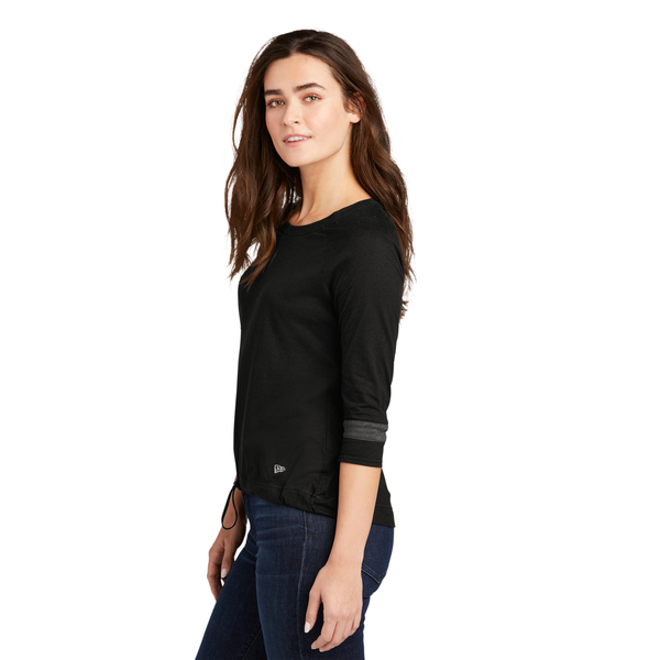 New Era® Tri-Blend 3/4 Sleeve Ladies' Tee