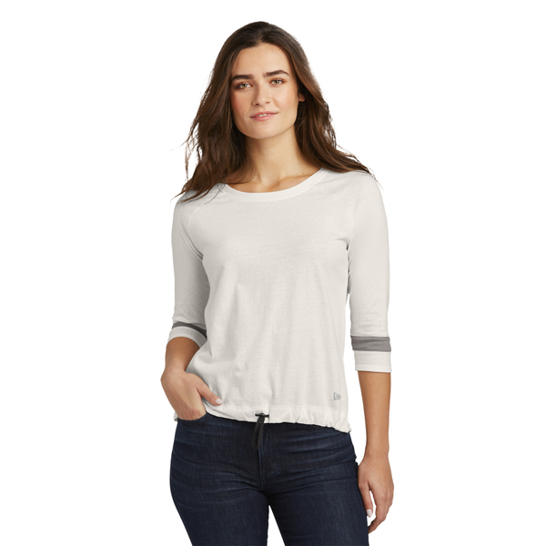 New Era® Tri-Blend 3/4 Sleeve Ladies' Tee