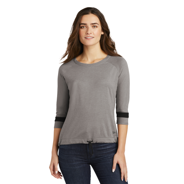 New Era® Tri-Blend 3/4 Sleeve Ladies' Tee
