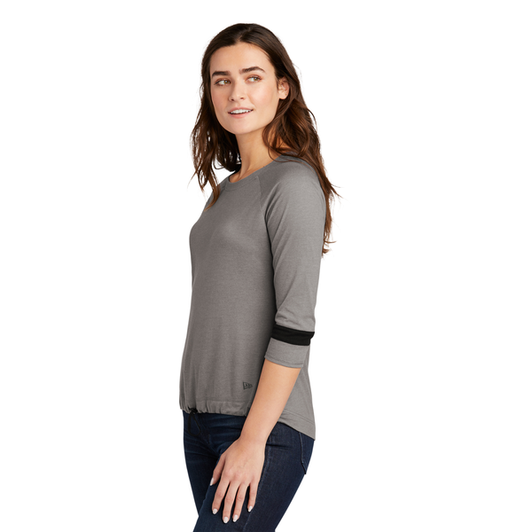 New Era® Tri-Blend 3/4 Sleeve Ladies' Tee