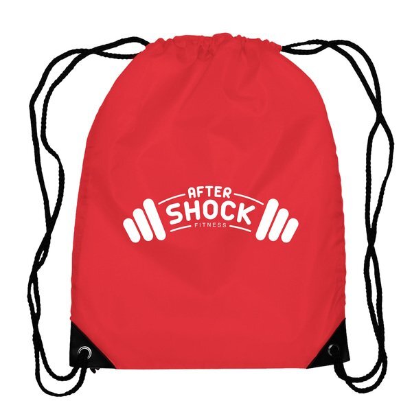 Broadway Polyester Drawstring Backpack