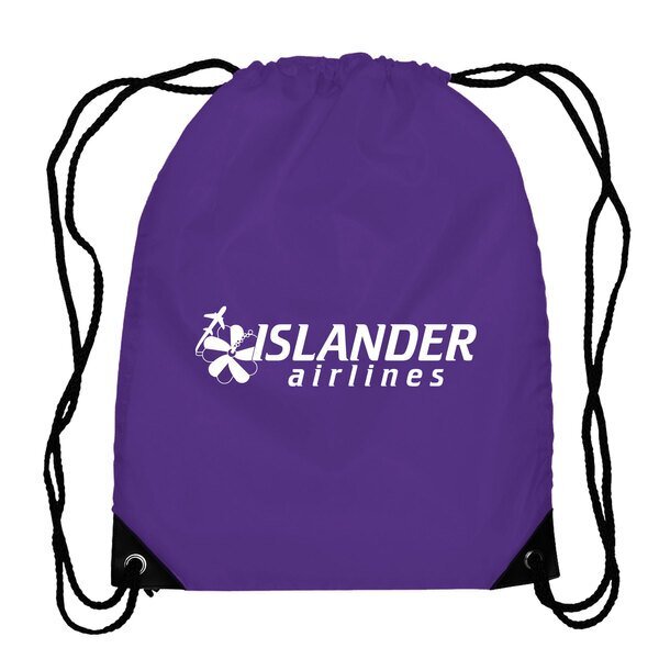 Broadway Polyester Drawstring Backpack