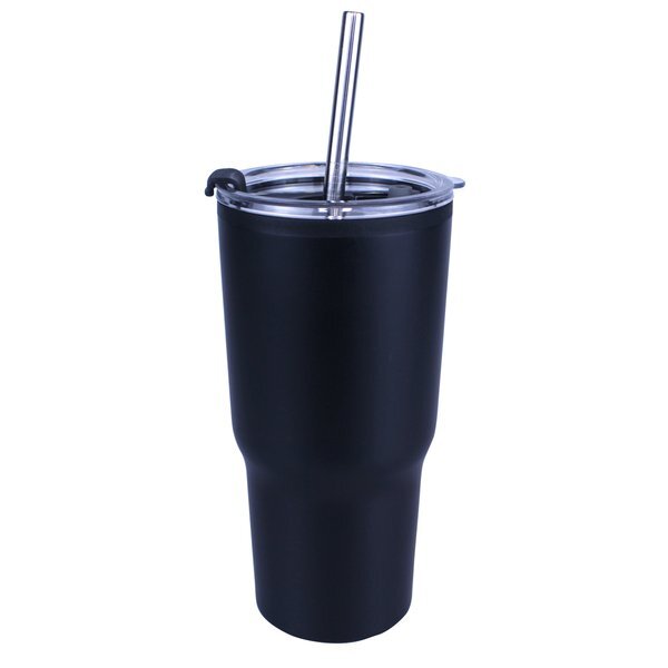 Ares Tumbler w/ Stainless Steel Straw & Flip Top Lid, 20oz.