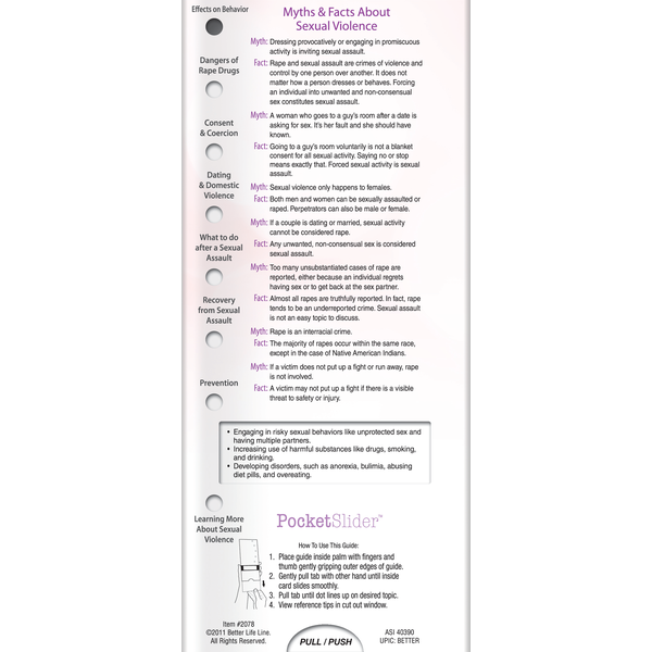 Sexual Violence Prevention Pocket Slider™