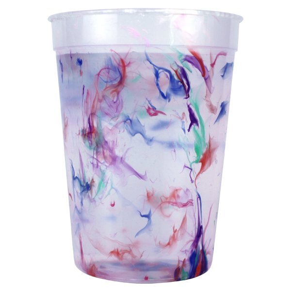 Rainbow Confetti Mood Color Changing Stadium Cup, 12oz.