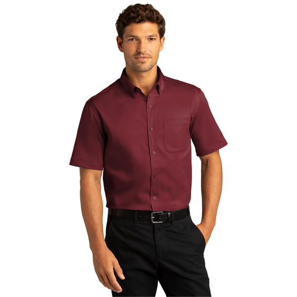 Port Authority® Short Sleeve SuperPro™ React™ Twill Men's Shirt