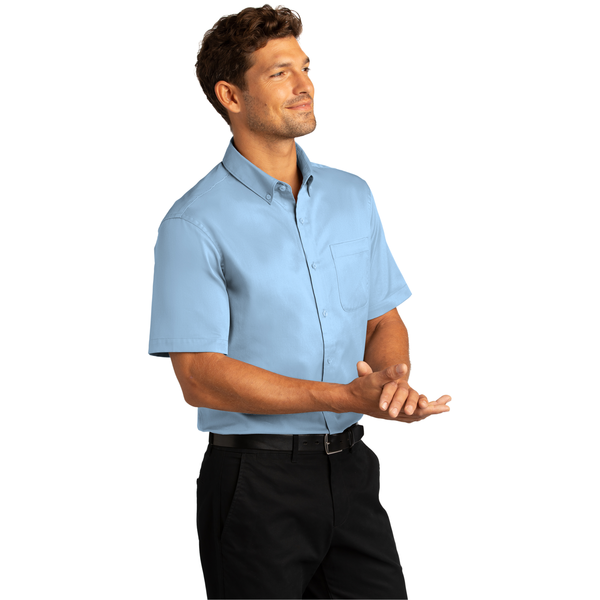 Port Authority® Short Sleeve SuperPro™ React™ Twill Men's Shirt