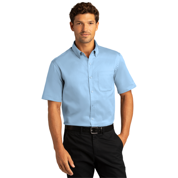 Port Authority® Short Sleeve SuperPro™ React™ Twill Men's Shirt