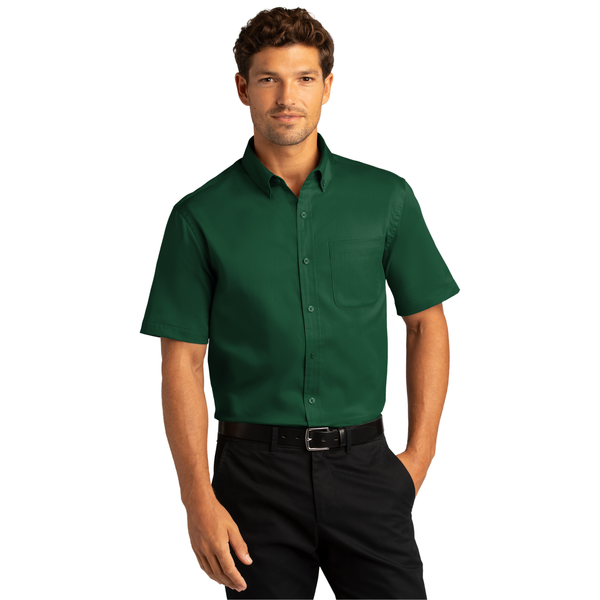 Port Authority® Short Sleeve SuperPro™ React™ Twill Men's Shirt