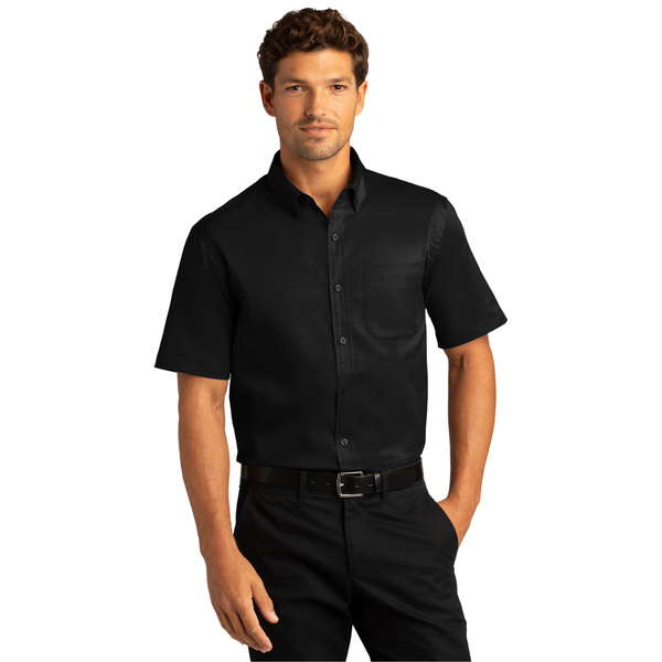 Port Authority® Short Sleeve SuperPro™ React™ Twill Men's Shirt