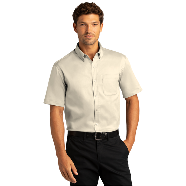 Port Authority® Short Sleeve SuperPro™ React™ Twill Men's Shirt
