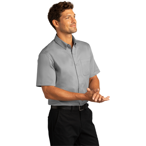Port Authority® Short Sleeve SuperPro™ React™ Twill Men's Shirt