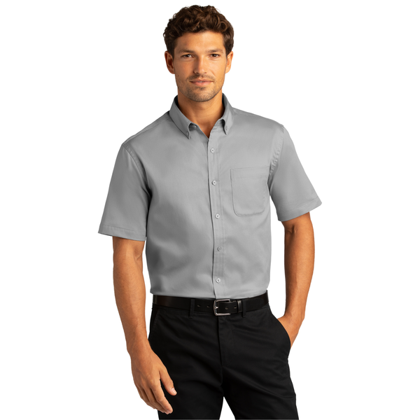 Port Authority® Short Sleeve SuperPro™ React™ Twill Men's Shirt
