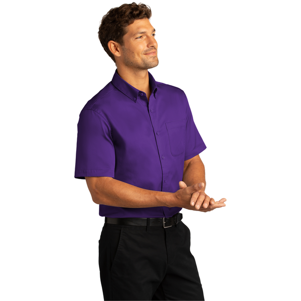 Port Authority® Short Sleeve SuperPro™ React™ Twill Men's Shirt