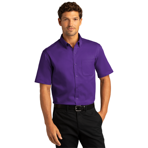 Port Authority® Short Sleeve SuperPro™ React™ Twill Men's Shirt