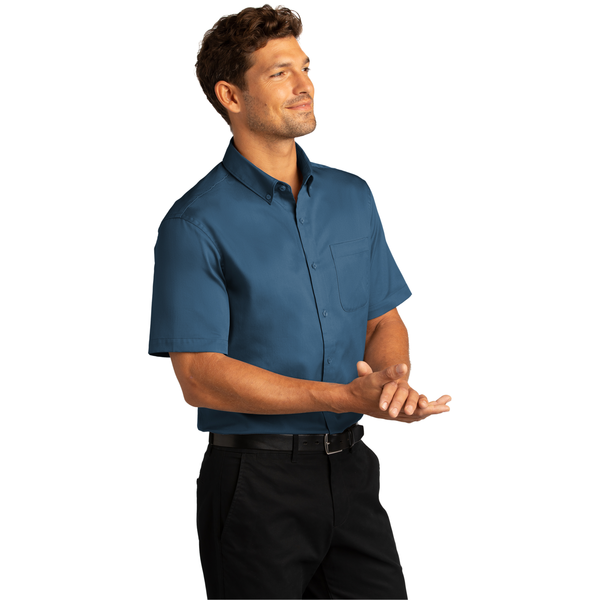 Port Authority® Short Sleeve SuperPro™ React™ Twill Men's Shirt