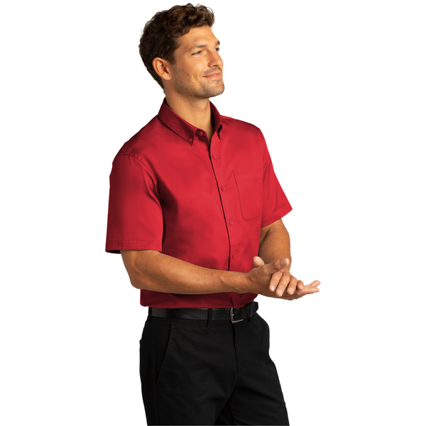 Port Authority® Short Sleeve SuperPro™ React™ Twill Men's Shirt