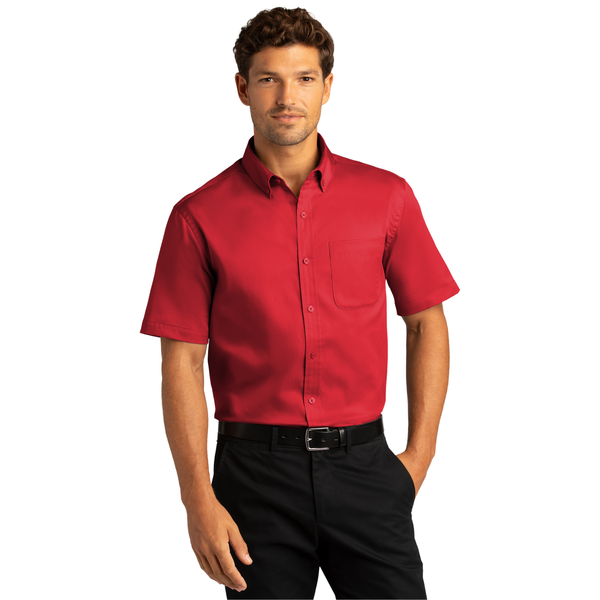 Port Authority® Short Sleeve SuperPro™ React™ Twill Men's Shirt