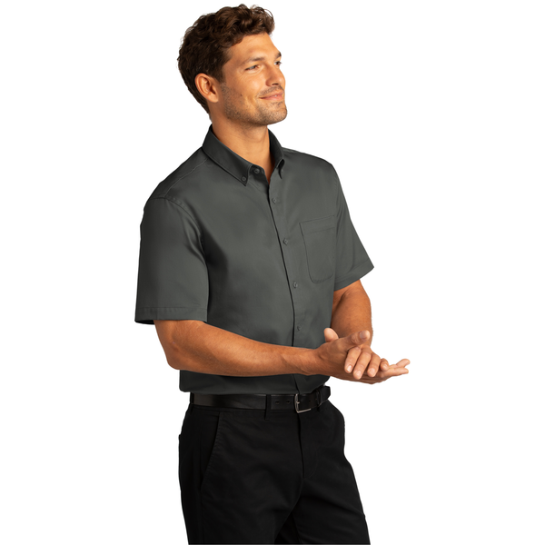 Port Authority® Short Sleeve SuperPro™ React™ Twill Men's Shirt