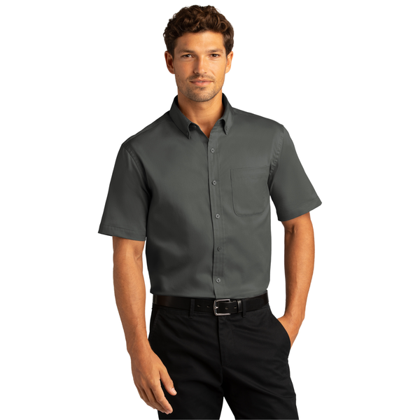 Port Authority® Short Sleeve SuperPro™ React™ Twill Men's Shirt